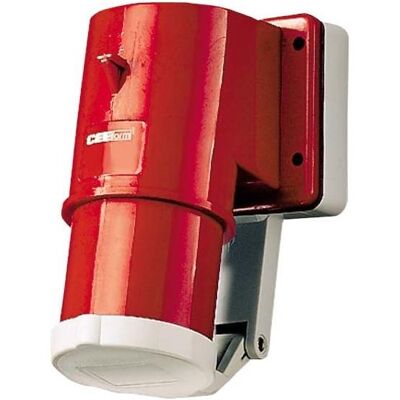 Mennekes, Prise + connecteur, MEN 403 Fiche pour montage en saillie avec couvercle rabattable 3 pôles 32A 400V (CEI 60309) - Publicité Mennekes, Prise + connecteur, MEN 403 Fiche pour montage en saillie avec couvercle rabattable 3 pôles 32A 400V (CEI 60309) - Publicité