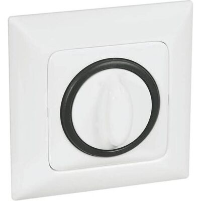 Legrand CREO Couvercle Uw 776257 21 pour interrupteur rotatif/temporisateur, Bouton + interrupteur, Blanc - Publicité Legrand CREO Couvercle Uw 776257 21 pour interrupteur rotatif/temporisateur, Bouton + interrupteur, Blanc - Publicité