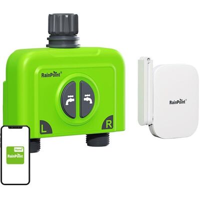 RainPoint, Système d'irrigation, Kit d'arrosage WiFi 2 zones (Ordinateur d'irrigation) - Publicité RainPoint, Système d'irrigation, Kit d'arrosage WiFi 2 zones (Ordinateur d'irrigation) - Publicité