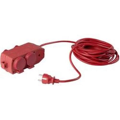 As - Schwabe, Multiprise, 60612 Bâti de prises sans interrupteur rouge contact de protection (4x, CEE 7/3, 10 m) - Publicité As - Schwabe, Multiprise, 60612 Bâti de prises sans interrupteur rouge contact de protection (4x, CEE 7/3, 10 m) - Publicité