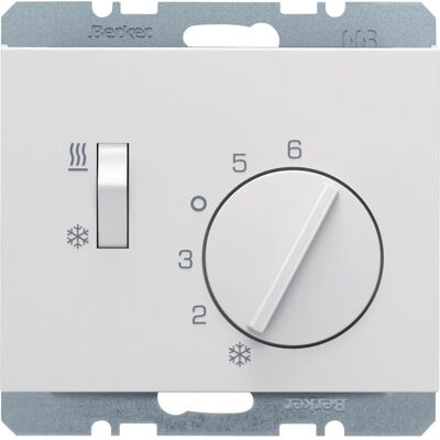 BERKER - 20297109 - K.1 - Blanc - Thermostat - Publicité BERKER - 20297109 - K.1 - Blanc - Thermostat - Publicité
