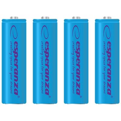 Esperanza Bleu AA (4 pcs, AA, 2000 mAh), Batteries + piles - Publicité Esperanza Bleu AA (4 pcs, AA, 2000 mAh), Batteries + piles - Publicité