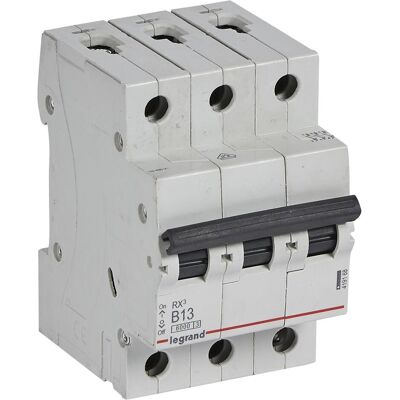 Legrand Disjoncteur, LEG 419168 RX3 LS B13A 3P 6KA 3M - Publicité Legrand Disjoncteur, LEG 419168 RX3 LS B13A 3P 6KA 3M - Publicité