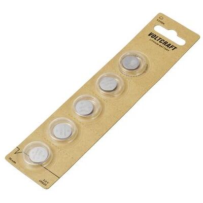 Voltcraft Knopfzelle CR 1620 3 V 5 St. 70 mAh Lithium VC-16107960 (5 pcs, 70 mAh), Batteries + piles - Publicité Voltcraft Knopfzelle CR 1620 3 V 5 St. 70 mAh Lithium VC-16107960 (5 pcs, 70 mAh), Batteries + piles - Publicité
