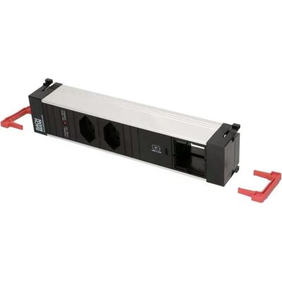 Bachmann, Multiprise, Prise encastrable POWER FRAME 2x T13, 1x USB C, 1x vide (2x, Type 13) - Publicité Bachmann, Multiprise, Prise encastrable POWER FRAME 2x T13, 1x USB C, 1x vide (2x, Type 13) - Publicité