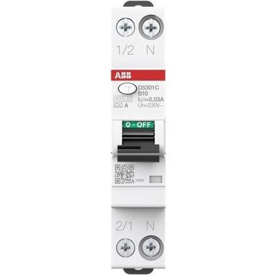 ABB DS301CB10A30 - Dispositif différentiel - 30mA, 6kA, B/C - Publicité ABB DS301CB10A30 - Dispositif différentiel - 30mA, 6kA, B/C - Publicité