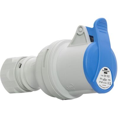 Brennenstuhl, Prise + connecteur, Prise CEE 230V/16A IP44 (CEE 16/3) - Publicité Brennenstuhl, Prise + connecteur, Prise CEE 230V/16A IP44 (CEE 16/3) - Publicité