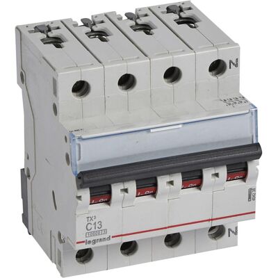 Legrand Disjoncteur, INTERRUPTEUR LS C13A 3P+N 10KA 4M (404238 TX3) - Publicité Legrand Disjoncteur, INTERRUPTEUR LS C13A 3P+N 10KA 4M (404238 TX3) - Publicité