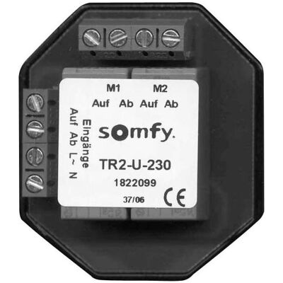 Somfy TR2-U-230 - Relais de séparation pour 2 moteurs - Publicité Somfy TR2-U-230 - Relais de séparation pour 2 moteurs - Publicité