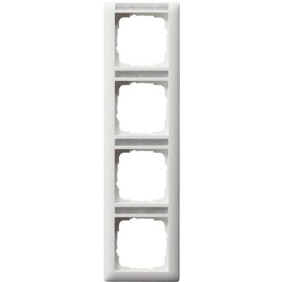 Gira, Accessoires Gamme d'interrupteurs, Cadre de finition 4f abaissé BSF Standard 55 111427 - Publicité Gira, Accessoires Gamme d'interrupteurs, Cadre de finition 4f abaissé BSF Standard 55 111427 - Publicité