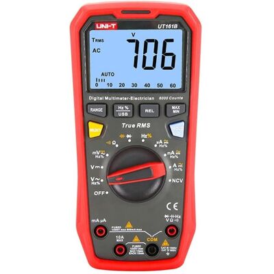Uni-T, Multimètre, UT 161B - Multimètre numérique 6000 Counts USB (CAT III 1000V, CAT IV 600V) - Publicité Uni-T, Multimètre, UT 161B - Multimètre numérique 6000 Counts USB (CAT III 1000V, CAT IV 600V) - Publicité