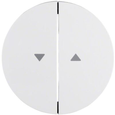 Hager, Accessoires Gamme d'interrupteurs, Bascule double avec impression WLW2001WG symbole flèche R.Classic pws brillant - Publicité Hager, Accessoires Gamme d'interrupteurs, Bascule double avec impression WLW2001WG symbole flèche R.Classic pws brillant - Publicité
