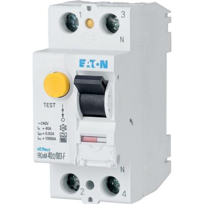 Eaton FRCMM-40/2/03-G/F - Interrupteur FI compact 40A 2p - Usage extérieur - Publicité Eaton FRCMM-40/2/03-G/F - Interrupteur FI compact 40A 2p - Usage extérieur - Publicité