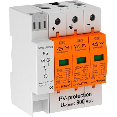 OBO - V25-B+C 3PHFS900 - 3P - 900V DC - CombiController - Publicité OBO - V25-B+C 3PHFS900 - 3P - 900V DC - CombiController - Publicité