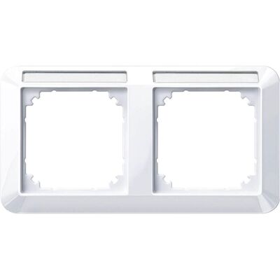 Merten, Accessoires Gamme d'interrupteurs, Cadre 2f akws glz horiz 1-M BSF Kst 387225 - Publicité Merten, Accessoires Gamme d'interrupteurs, Cadre 2f akws glz horiz 1-M BSF Kst 387225 - Publicité