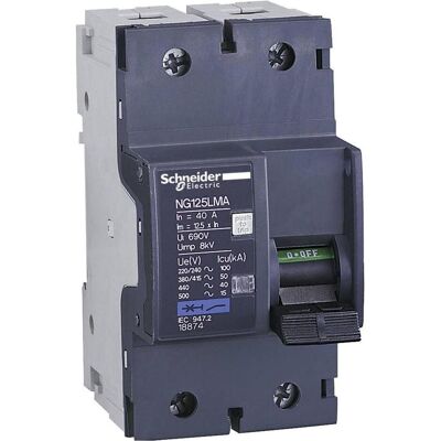 Schneider Electric - NG125LMA - 6,3 A - 2P - Disjoncteur - Publicité Schneider Electric - NG125LMA - 6,3 A - 2P - Disjoncteur - Publicité