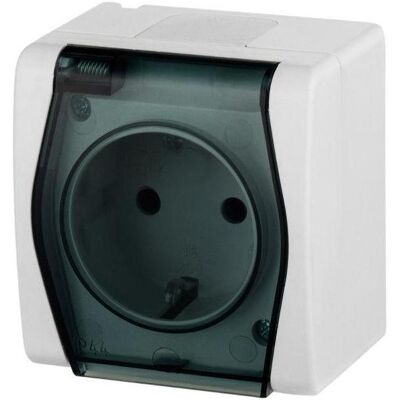 Elektro-Plast, Prise de courant, PLUG SOCKET HERMES 2 01024-01 BLANC G - Publicité Elektro-Plast, Prise de courant, PLUG SOCKET HERMES 2 01024-01 BLANC G - Publicité