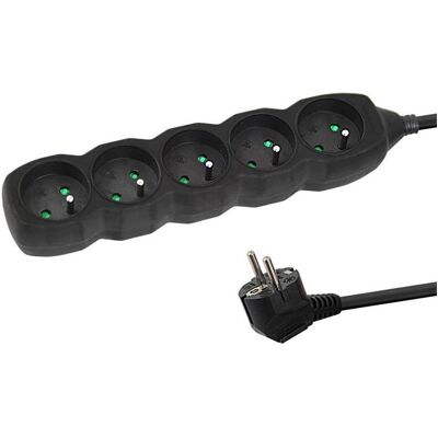 Esperanza, Multiprise, Power Strip 5 Sockets 1.5m Black (5x, 1.50 m) - Publicité Esperanza, Multiprise, Power Strip 5 Sockets 1.5m Black (5x, 1.50 m) - Publicité