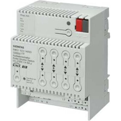 Siemens 5WG1523-1AB03 - Interrupteur Volet Roulant KNX - 4 canaux - Publicité Siemens 5WG1523-1AB03 - Interrupteur Volet Roulant KNX - 4 canaux - Publicité