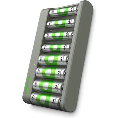 GP Batteries Chargeur Econ E821 + 4xAA (1 pcs, AA, AAA, Piles rechargeables + chargeur), Chargeur de batterie - Publicité GP Batteries Chargeur Econ E821 + 4xAA (1 pcs, AA, AAA, Piles rechargeables + chargeur), Chargeur de batterie - Publicité