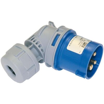 PCE, Prise + connecteur, 8025-6TT Fiche coudée 32A 5p 6h IP44 Turbo Twist (CEE 16/3, CEE 32/5) - Publicité PCE, Prise + connecteur, 8025-6TT Fiche coudée 32A 5p 6h IP44 Turbo Twist (CEE 16/3, CEE 32/5) - Publicité