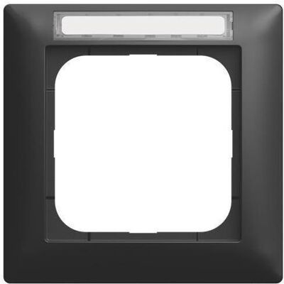 Busch-Jaeger, Accessoires Gamme d'interrupteurs, Abdeckrahmen 1f 1721 NS-915 m.Sichtfenster Unverlierbar - Publicité Busch-Jaeger, Accessoires Gamme d'interrupteurs, Abdeckrahmen 1f 1721 NS-915 m.Sichtfenster Unverlierbar - Publicité