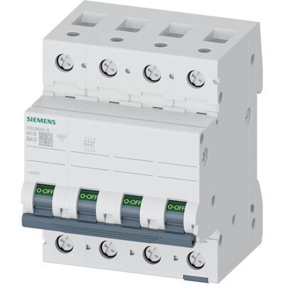 Siemens 5SL6640-6 - Disjoncteur 400V 6kA 3+N B 40A - Publicité Siemens 5SL6640-6 - Disjoncteur 400V 6kA 3+N B 40A - Publicité