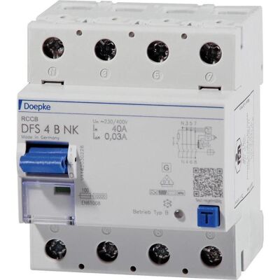 Doepke DFS4 040-4/0,03-B - Disjoncteur différentiel - 4P 40A 0.03A - Publicité Doepke DFS4 040-4/0,03-B - Disjoncteur différentiel - 4P 40A 0.03A - Publicité