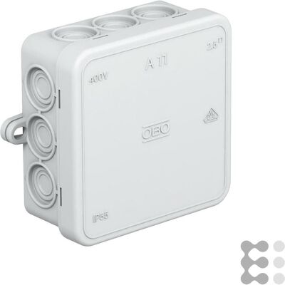OBO Bettermann 2000342 Boîte de dérivation grise - 85x85x40 mm - Publicité OBO Bettermann 2000342 Boîte de dérivation grise - 85x85x40 mm - Publicité