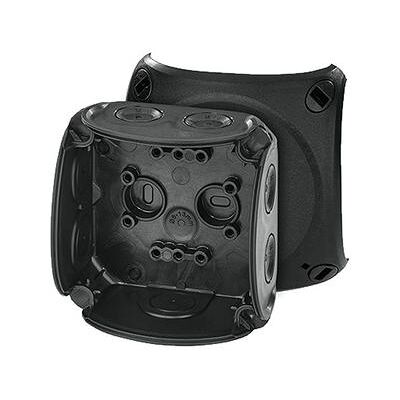 Hensel Boîte de jonction, Boîte de jonction pour installations intérieures noire IP66 avec presse-étoupes à membrane DK 0200 - Publicité Hensel Boîte de jonction, Boîte de jonction pour installations intérieures noire IP66 avec presse-étoupes à membrane DK 0200 - Publicité