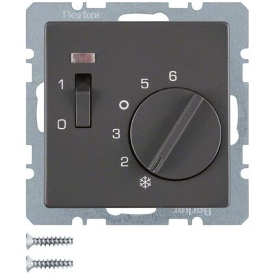 Berker 20316086, Thermostat, Gris - Publicité Berker 20316086, Thermostat, Gris - Publicité