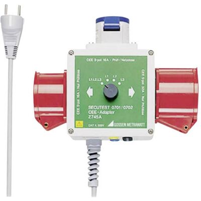 Adaptateur Gossen Metrawatt - Modèle Z745A - Connecteur CEE triphasé - Publicité Adaptateur Gossen Metrawatt - Modèle Z745A - Connecteur CEE triphasé - Publicité
