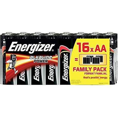 Energizer 627504 - Pile jetable - AA - alcaline - 1,50 V - 16 pièce(s) - 2850 mAh (16 pcs, AA, 2850 mAh), Batteries + piles - Publicité Energizer 627504 - Pile jetable - AA - alcaline - 1,50 V - 16 pièce(s) - 2850 mAh (16 pcs, AA, 2850 mAh), Batteries + piles - Publicité