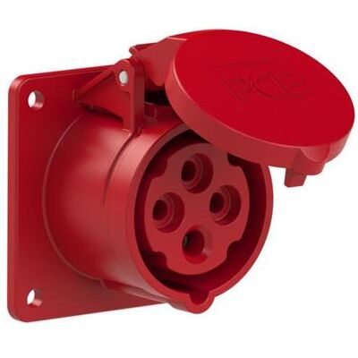PCE, Prise de courant, 44.010 WCD Unterputz CEE 16A - 400V - 4P - IP44 - 6h - rot - Publicité PCE, Prise de courant, 44.010 WCD Unterputz CEE 16A - 400V - 4P - IP44 - 6h - rot - Publicité