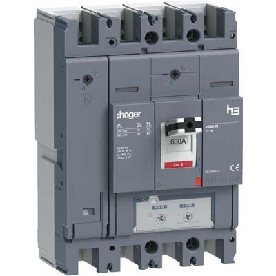 Hager HNJ631DE - Disjoncteur 630A 40kA 4P - IP40 - Publicité Hager HNJ631DE - Disjoncteur 630A 40kA 4P - IP40 - Publicité