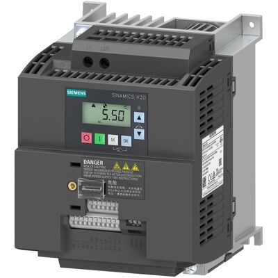 Convertisseur de Fréquence Siemens SINAMICS V20 2,2kW - Actionneur Industriel - Publicité Convertisseur de Fréquence Siemens SINAMICS V20 2,2kW - Actionneur Industriel - Publicité