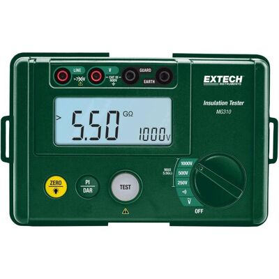 Extech, Multimètre, MG310 Appareil de mesure d'isolation, test (CAT III 600V, Testeur de câbles) - Publicité Extech, Multimètre, MG310 Appareil de mesure d'isolation, test (CAT III 600V, Testeur de câbles) - Publicité
