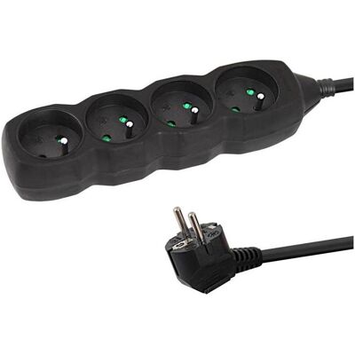 Esperanza, Multiprise, Power Strip 4 Sockets 1.5m Black (4x, CEE 7/3, 1.50 m) - Publicité Esperanza, Multiprise, Power Strip 4 Sockets 1.5m Black (4x, CEE 7/3, 1.50 m) - Publicité