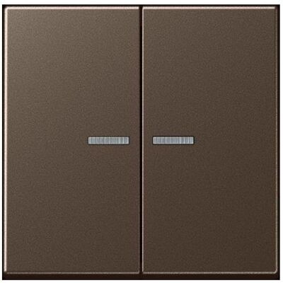 JUNG, Interrupteurs éclairage + volets électriques, BTA17102MO HOME Bouton-poussoir double - Publicité JUNG, Interrupteurs éclairage + volets électriques, BTA17102MO HOME Bouton-poussoir double - Publicité