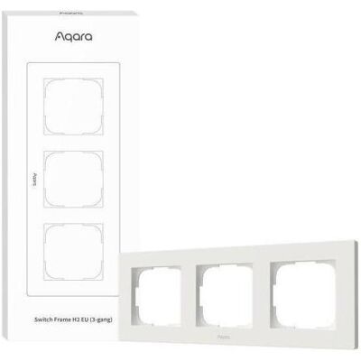 Aqara, Accessoires Gamme d'interrupteurs, AQA FE-X02D - Switch Frame H2 EU White (3-gang) - Publicité Aqara, Accessoires Gamme d'interrupteurs, AQA FE-X02D - Switch Frame H2 EU White (3-gang) - Publicité