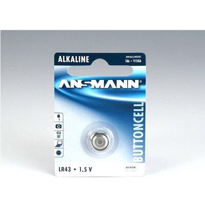 Ansmann Alcaline LR43 (1 pcs, LR43, 75 mAh), Batteries + piles - Publicité Ansmann Alcaline LR43 (1 pcs, LR43, 75 mAh), Batteries + piles - Publicité