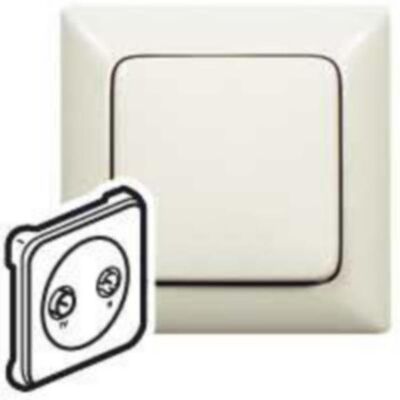 Legrand Accessoires Gamme d'interrupteurs, Cache prise d'antenne 2 trous TV-R Système Creo blanc amande 776672 - Publicité Legrand Accessoires Gamme d'interrupteurs, Cache prise d'antenne 2 trous TV-R Système Creo blanc amande 776672 - Publicité