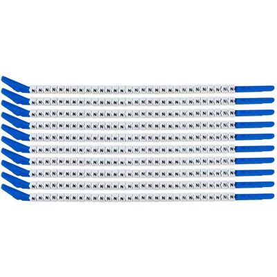 Brady, Accessoires de connexion par câble, SCN-13-N, marqueur de fil Clipsleeve, inscription " N ", pour diamètre de câble de 3,4 - Publicité Brady, Accessoires de connexion par câble, SCN-13-N, marqueur de fil Clipsleeve, inscription " N ", pour diamètre de câble de 3,4 - Publicité