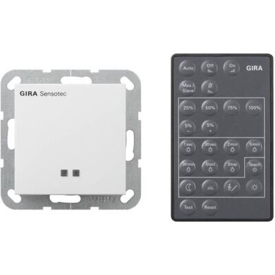 Gira, Sécurité des bâtiments : accessoires, Sensotec + télécommande Système 55 blanc pur - Publicité Gira, Sécurité des bâtiments : accessoires, Sensotec + télécommande Système 55 blanc pur - Publicité