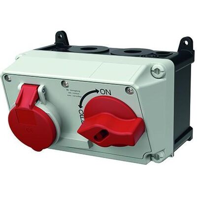 Mennekes, Prise de courant, MEN 7616 32A5P 6H400V AMAXX DUO Prise murale IP44 - Publicité Mennekes, Prise de courant, MEN 7616 32A5P 6H400V AMAXX DUO Prise murale IP44 - Publicité