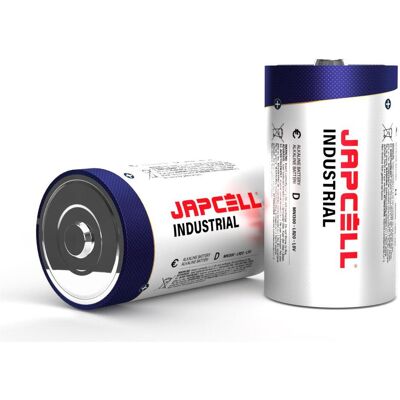 JAPCELL D / LR20 Industriel - Pack de 10 piles - Batterie - Publicité JAPCELL D / LR20 Industriel - Pack de 10 piles - Batterie - Publicité