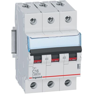 Legrand Disjoncteur, Disjoncteur de protection de ligne Tx3 404222 Ls C16A 3P 10Ka 3M 404222 - Publicité Legrand Disjoncteur, Disjoncteur de protection de ligne Tx3 404222 Ls C16A 3P 10Ka 3M 404222 - Publicité