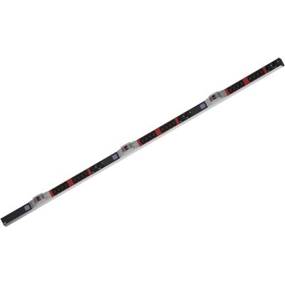Bachmann, Multiprise, BN0500 48,26cm PDU 19 pouces 1HE 24xC13,6xcontact de protection connexion de mesure de puissance (24x, CEE 7/3, 3 m) - Publicité Bachmann, Multiprise, BN0500 48,26cm PDU 19 pouces 1HE 24xC13,6xcontact de protection connexion de mesure de puissance (24x, CEE 7/3, 3 m) - Publicité