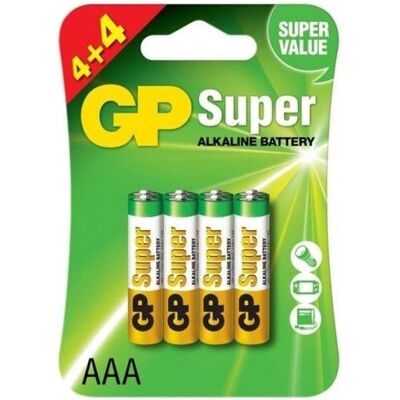 GP Batteries Gp Lr03/Aaa Piles 8 pcs - Piles - Publicité GP Batteries Gp Lr03/Aaa Piles 8 pcs - Piles - Publicité