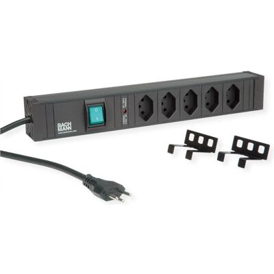 Bachmann, Multiprise, Connect Line 5xch (5x, Type 13, 2 m) - Publicité Bachmann, Multiprise, Connect Line 5xch (5x, Type 13, 2 m) - Publicité